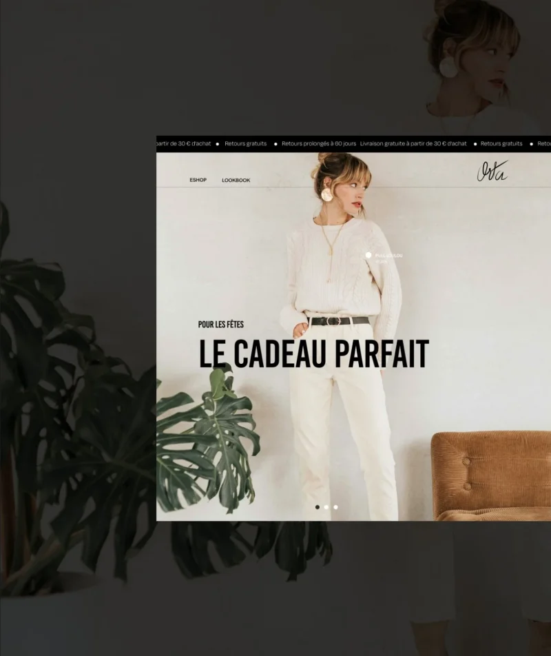 Site ecommerce haut de gamme réalisé par notre agence digitale à Bruxelles, pour Orta, une marque de vêtements qui allie fashion et responsable