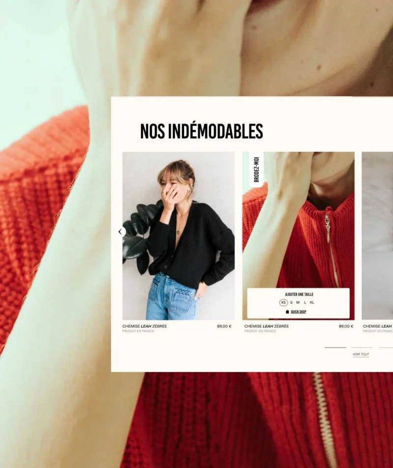 Webdesign d'un eshop haut de gamme réalisé par notre agence spécialisée en UI/UX design à Bruxelles, pour Orta, une marque de vêtements qui allie fashion et responsable