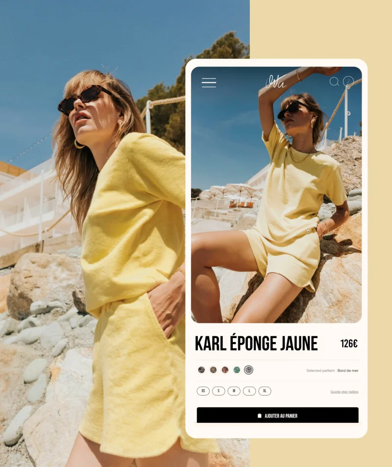 Webdesign responsive d'un eshop haut de gamme réalisé par notre agence spécialisée en UI/UX design à Bruxelles, pour Orta, une marque de vêtements qui allie fashion et responsable