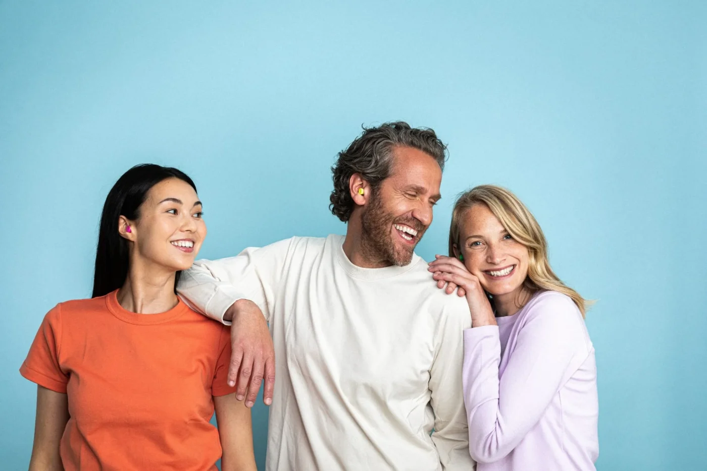 Photo studio réalisée par notre agence web pour la marque de bouchon d'oreilles Blox
