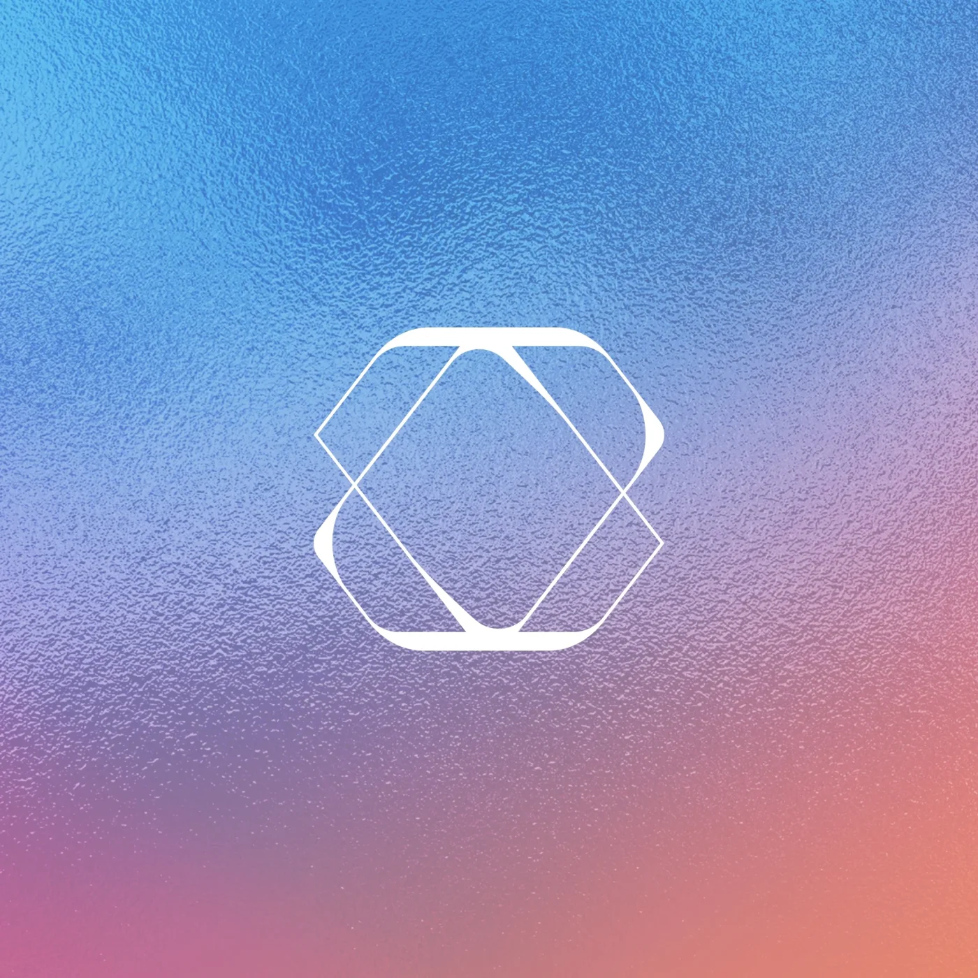 Colorful visual with a stone icon
