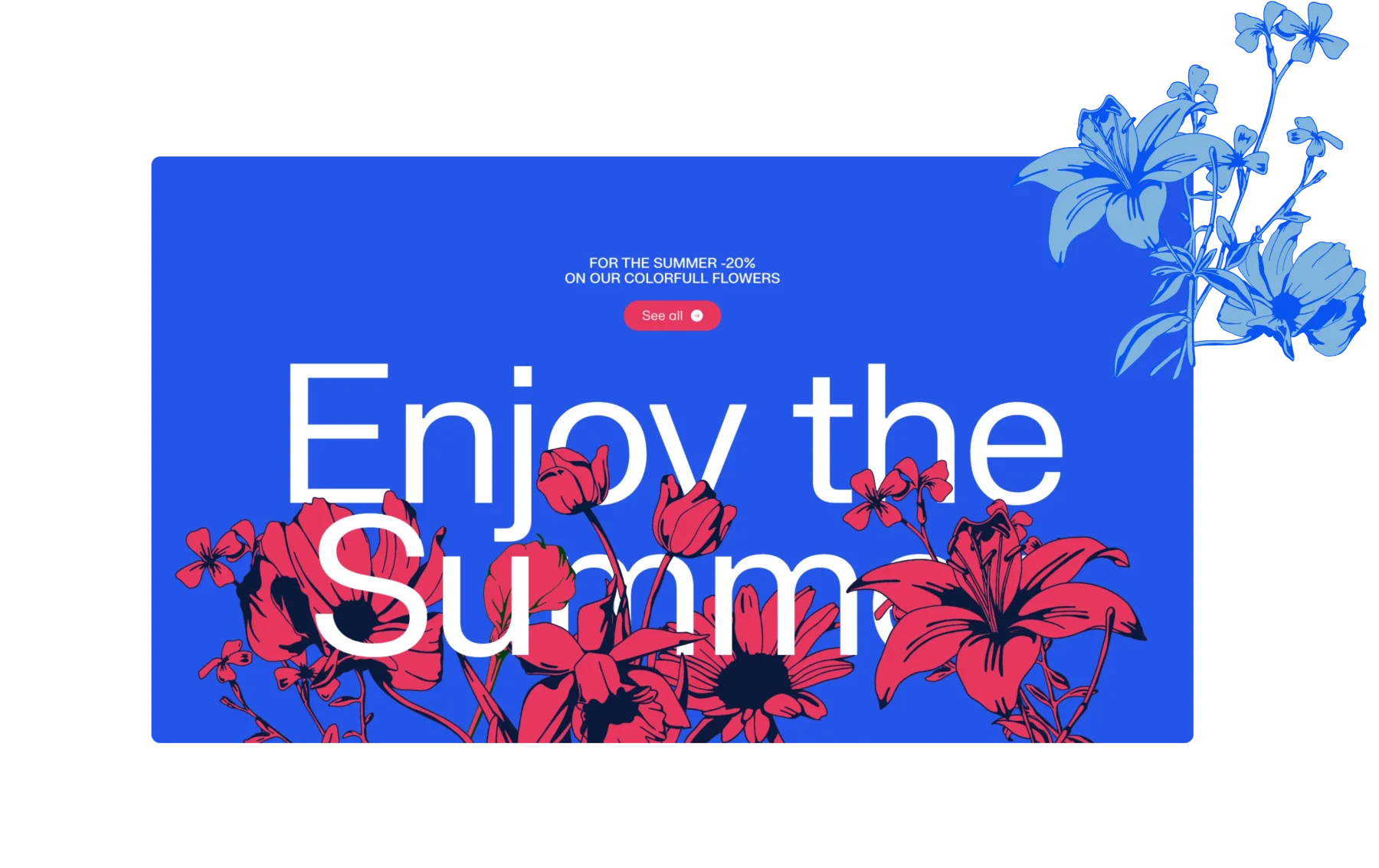 Colorful design featuring illustrations created by Studio Dumbar as part of Van Der Plas' rebranding