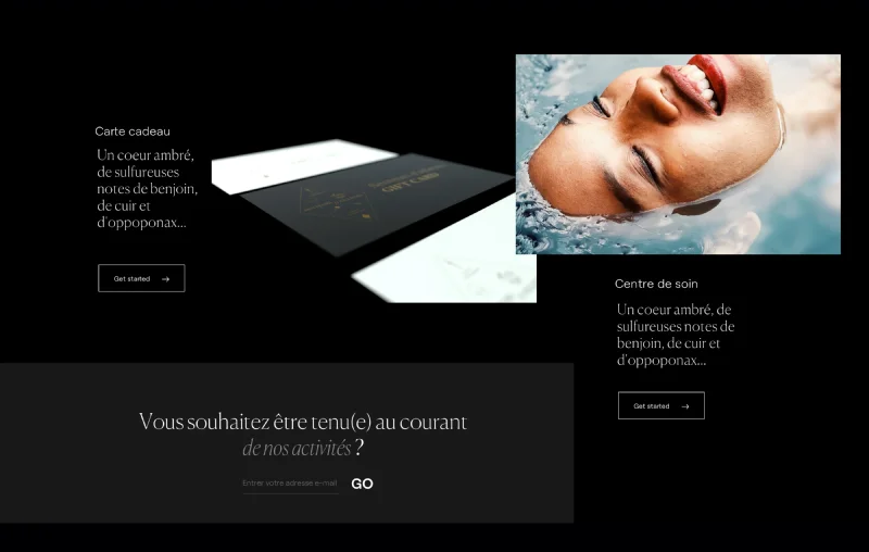 design d'un site internet premium pour Senteur d'ailleurs à Bruxelles